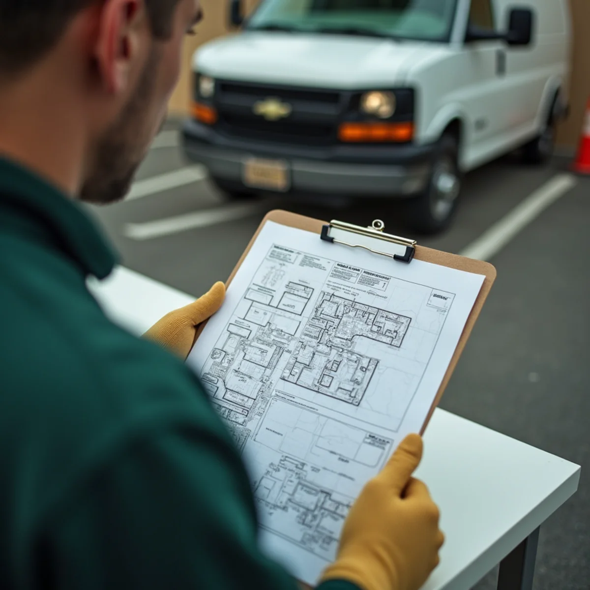 Updating warehouse CAD facility pest station diagram and inspection record