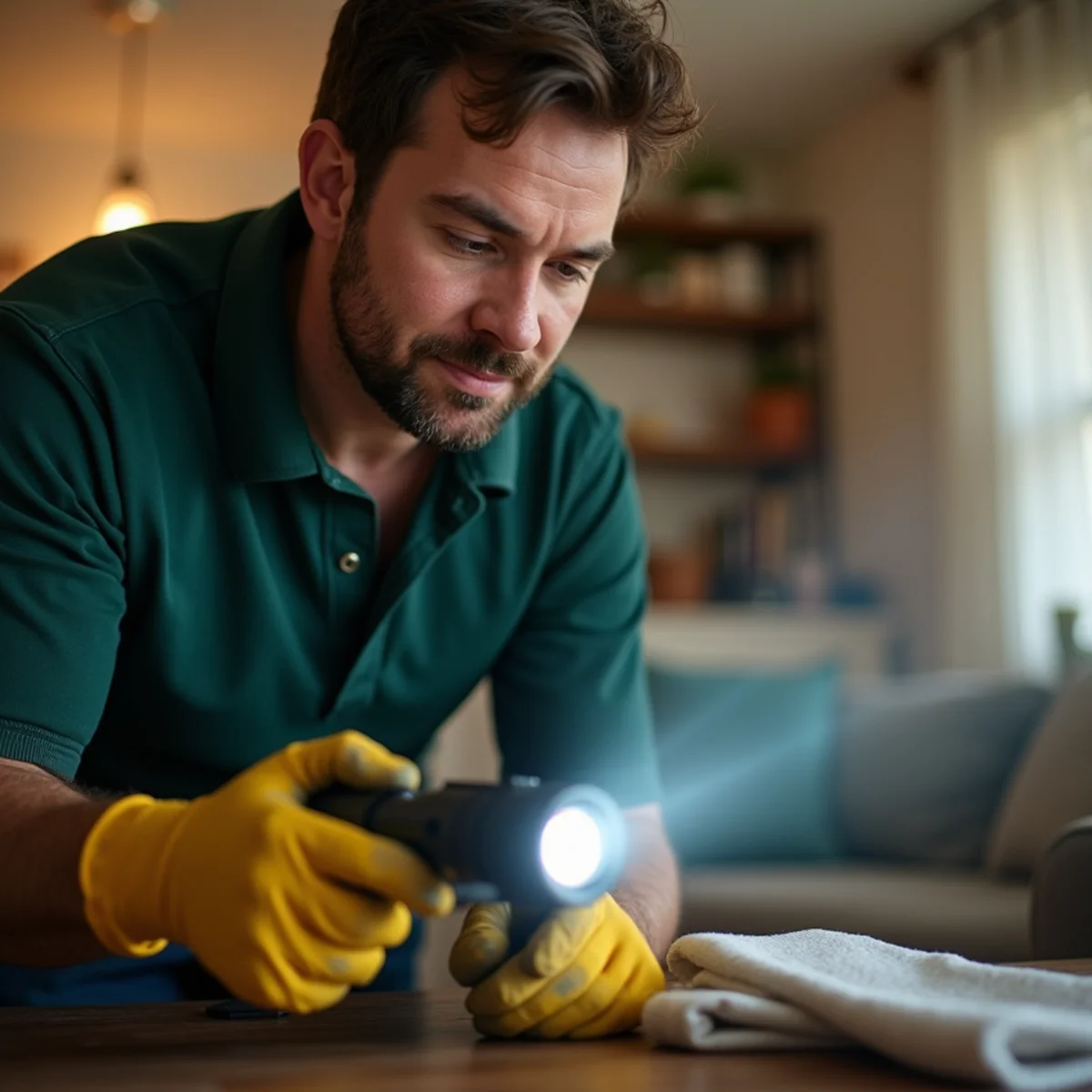 Emergency pest hazard assessment in residential living area