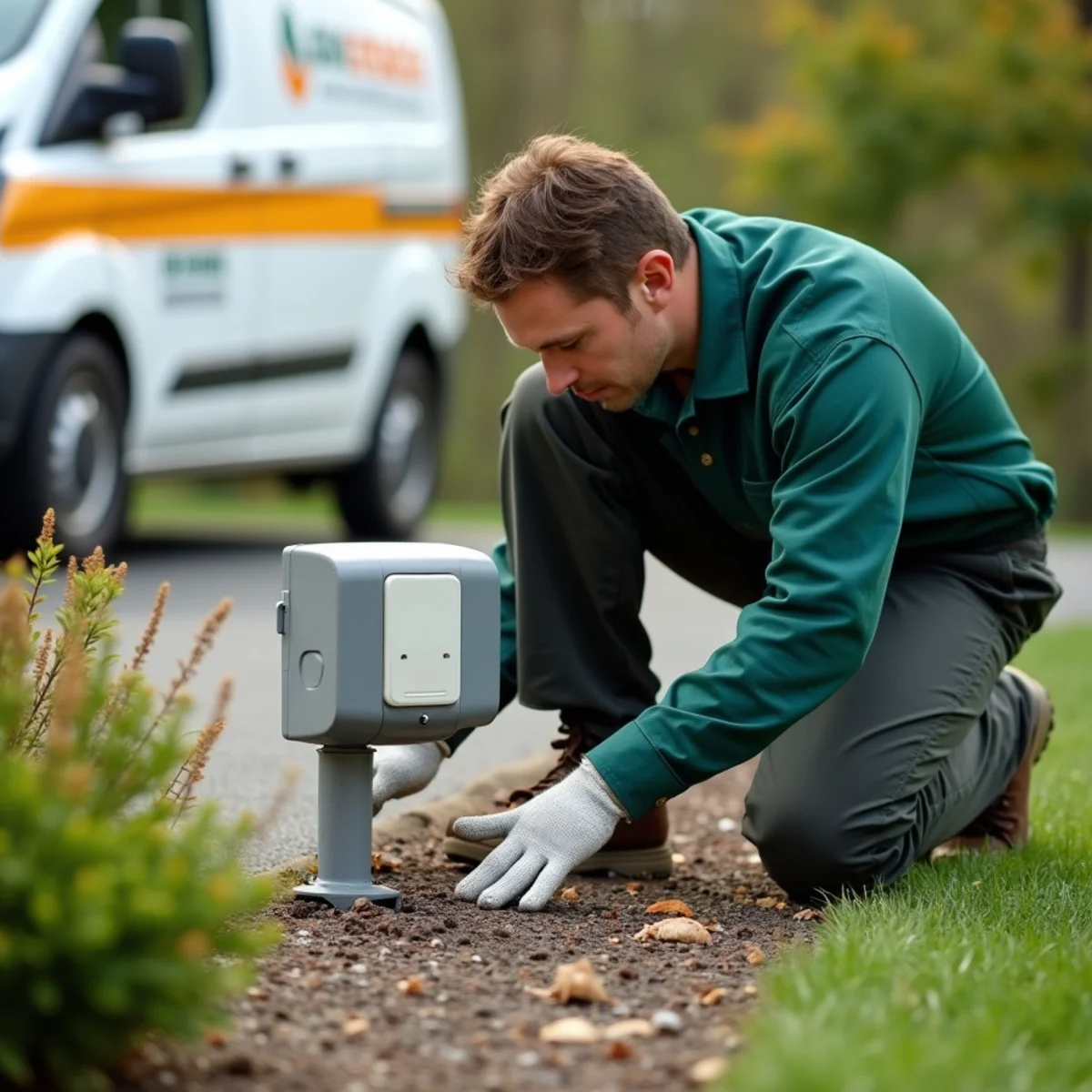 Exterior tamper-resistant monitoring station installed in Dix Hills, NY - Dix Hills NY