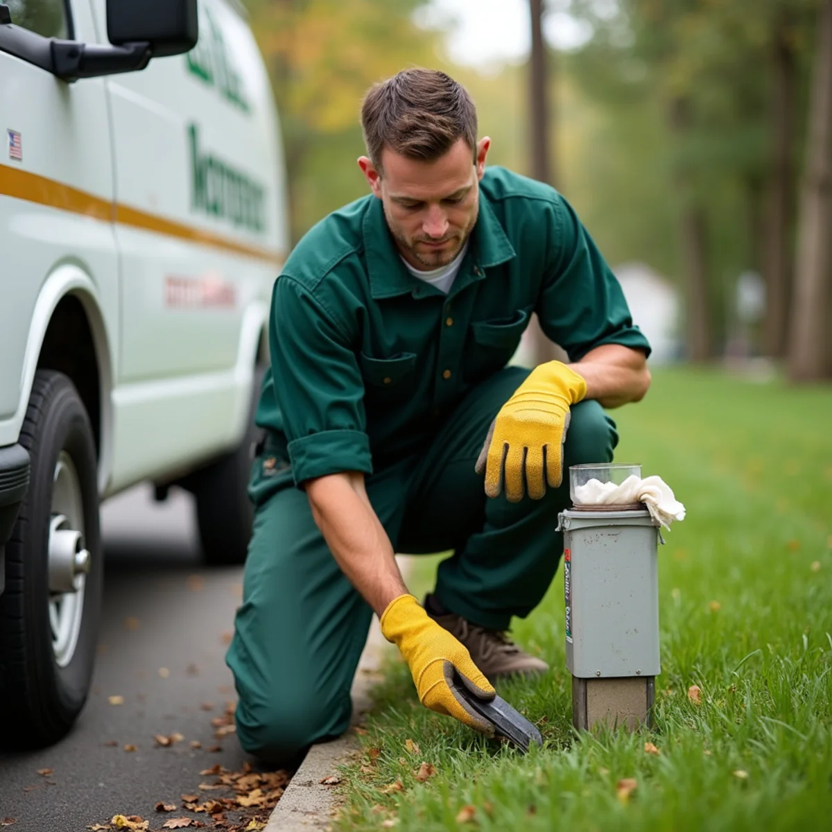 Servicing residential perimeter monitoring station in South Huntington - South Huntington NY